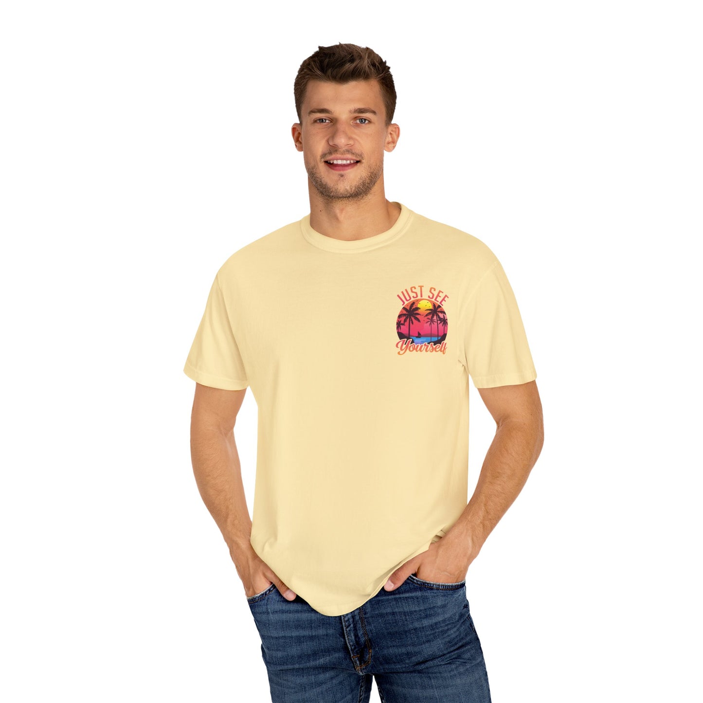 Tropical Vibes T-Shirt, Summer Casual Tee, Unisex Streetwear, Vacation Shirt, Beach Life Apparel, Gift for Travelers