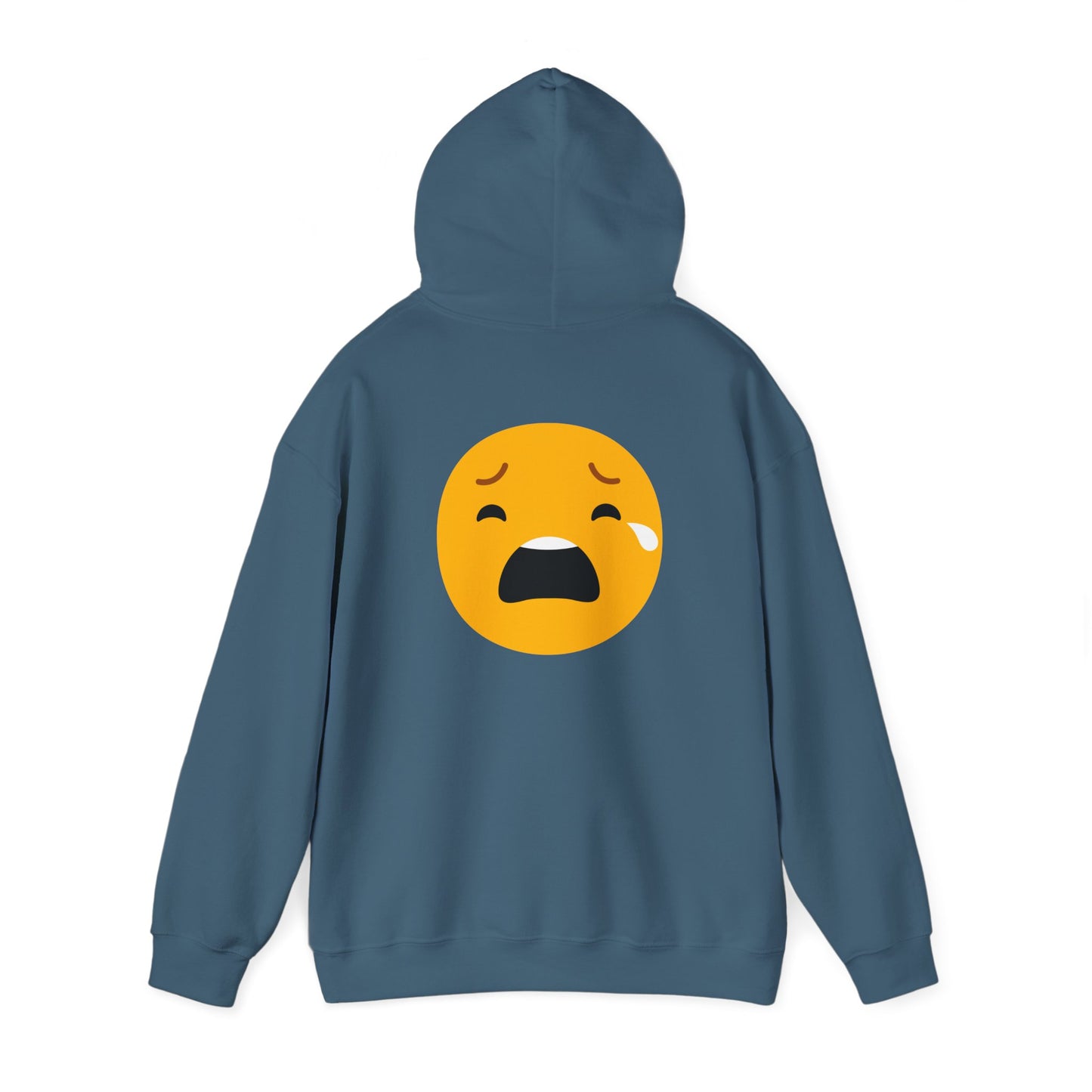 Unisex Heavy Blend™ Sad Emoji Hoodie - Cozy & Expressive Sweatshirt
