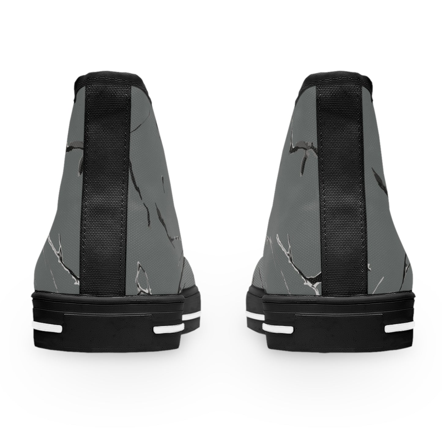 Stylish Women's High Top Sneakers with Marble Design