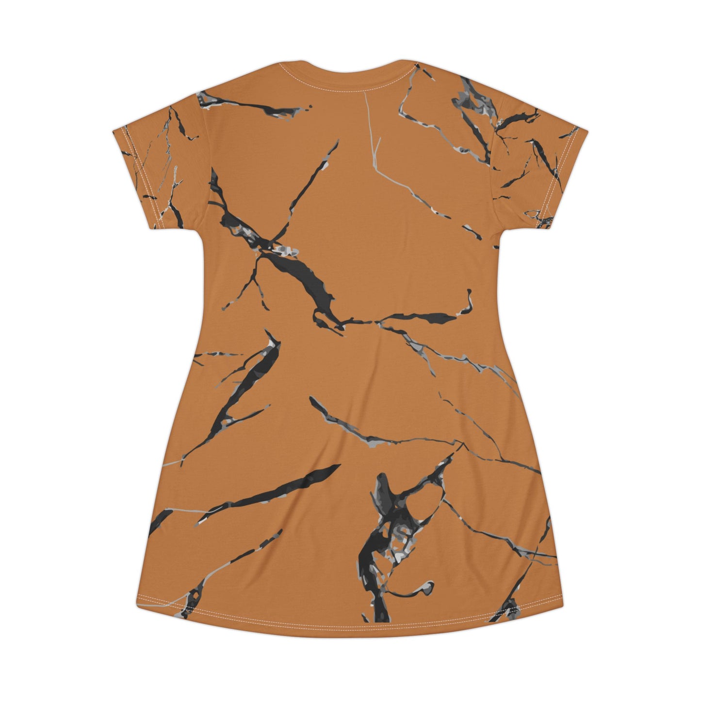 Chic Marble T-Shirt Dress, Casual Daywear, Boho Fashion, Summer Dress, Versatile Birthday Gift, Everyday Comfort