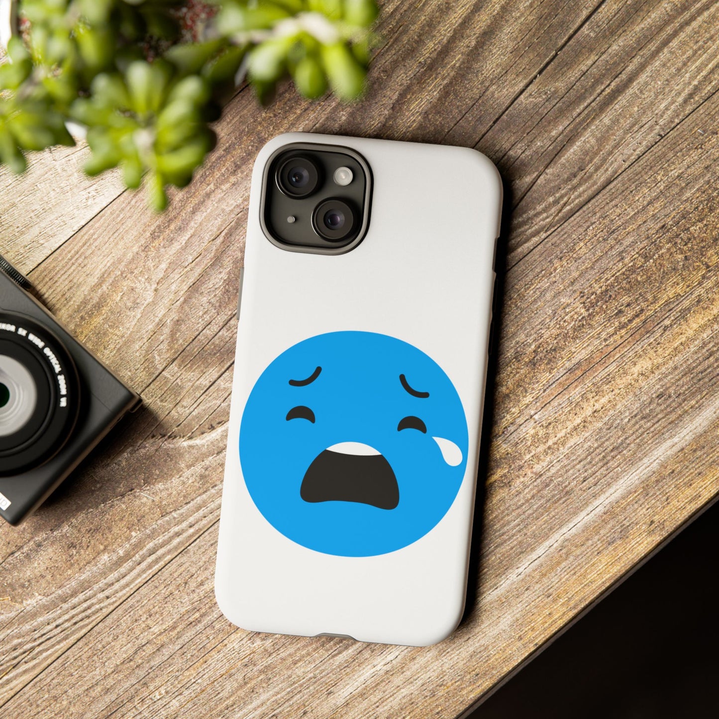 Funny Sad Face Phone Case - Tough and Stylish