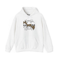 Skull Print Hoodie - Unisex Sweatshirt
