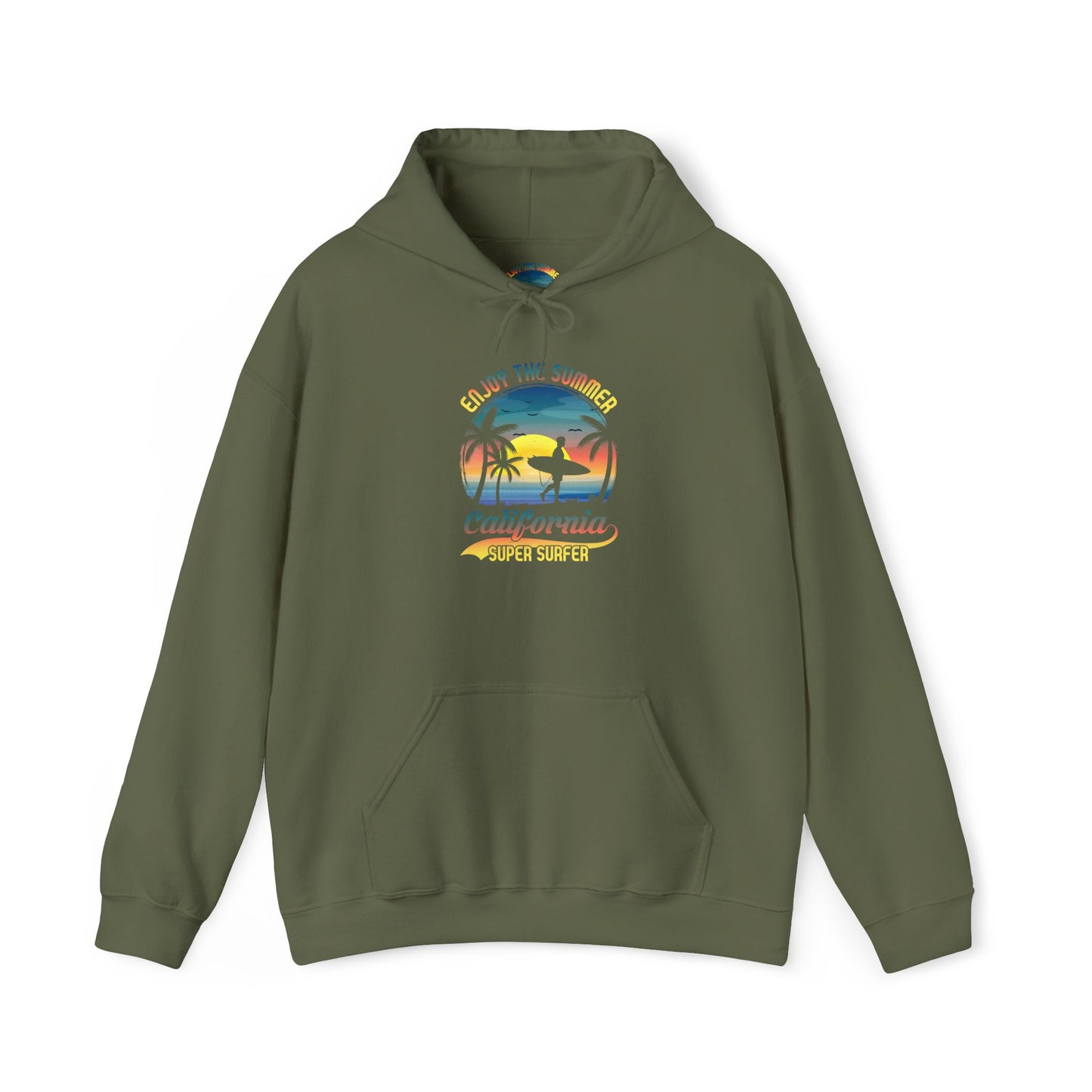 Unisex Heavy Blend™Hooded Sweatshirt California surfing is more than just a sport  it’s a lifestyle,a culture, vibe  🌊🏄‍♂️