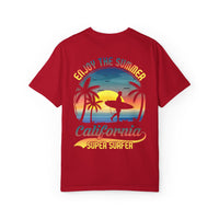 California Summer Vibes T-Shirt, Unisex Beach Tee, Surfing Apparel, Gift for Surfers, Summer Wardrobe Essential