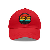 Lobster Themed Dad Hat with Leather Patch - Vintage Style Cap for Seafood Lovers