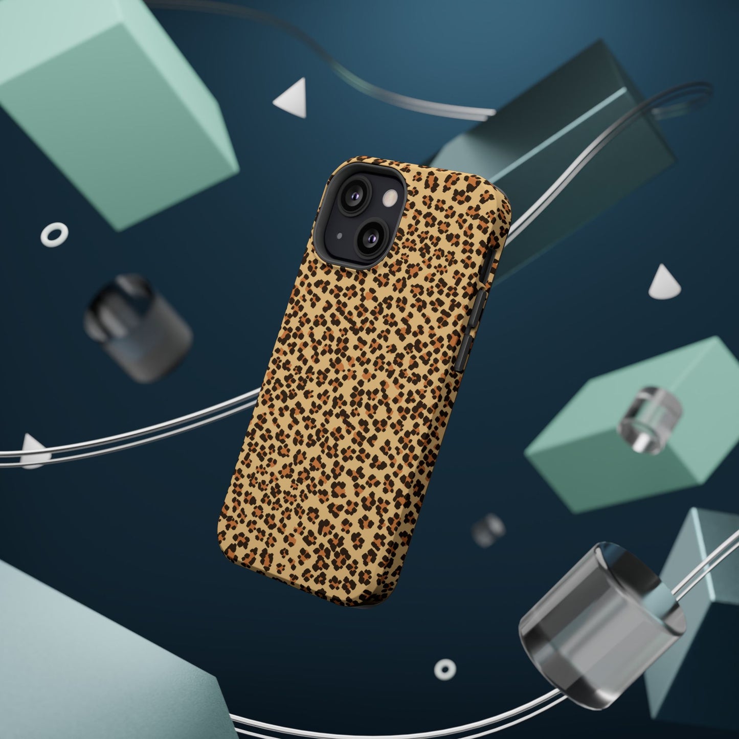 Leopard Print Magnetic Tough Case for iPhone – Bold Style, Rugged Protection  Make a fierce statement while keeping your iPhone safe with this stylish and durable magnetic tough case featuring a trendy leopard print design.