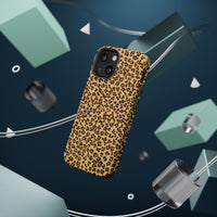 Leopard Print Magnetic Tough Case for iPhone – Bold Style, Rugged Protection  Make a fierce statement while keeping your iPhone safe with this stylish and durable magnetic tough case featuring a trendy leopard print design.