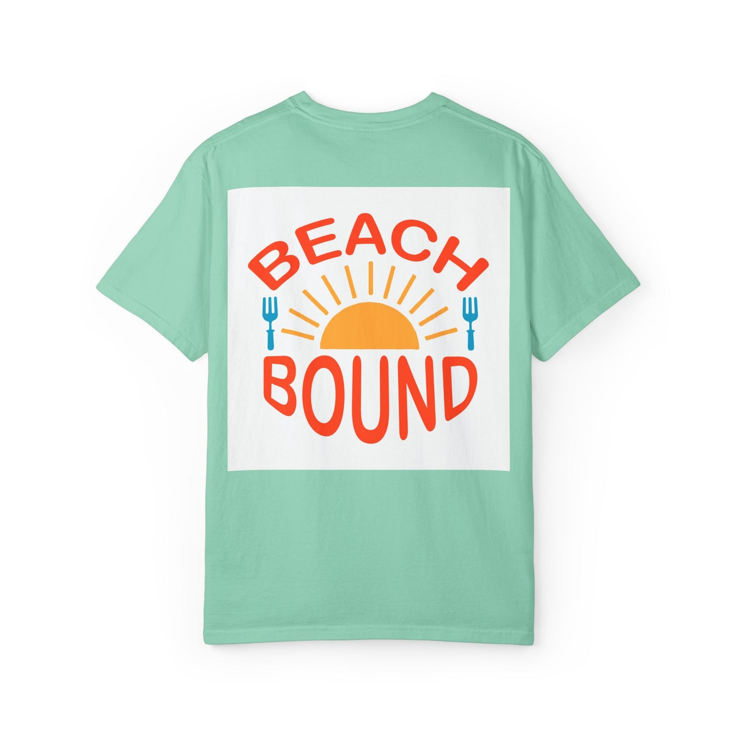 Beach Bound Unisex Garment-Dyed T-Shirt, Summer Vibes, Casual Wear, Beach Trip, Vacation Shirt, Outdoor Activities