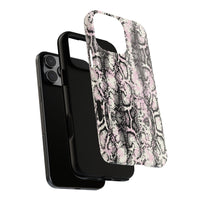 Stylish Snake Print Phone Case - Tough Protection for Trendsetters