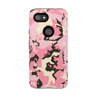 Stylish Tough Phone Case – Pink Camo Design for Bold Protection  Make a statement while keeping your phone safe with this eye-catching pink camouflage case that blends fashion with durability.