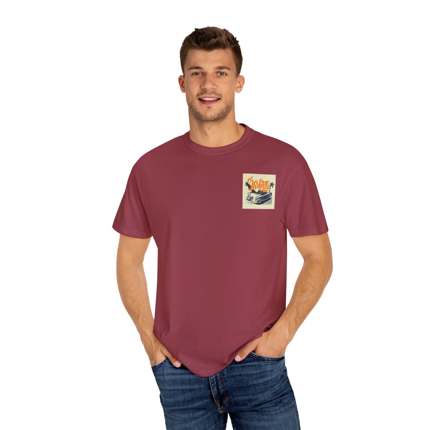 Retro Surfing Unisex T-Shirt, Beach Vibe Tee, Summer Casual Wear, Vacation Shirt, Surf Lover Gift, Ocean Adventure Top