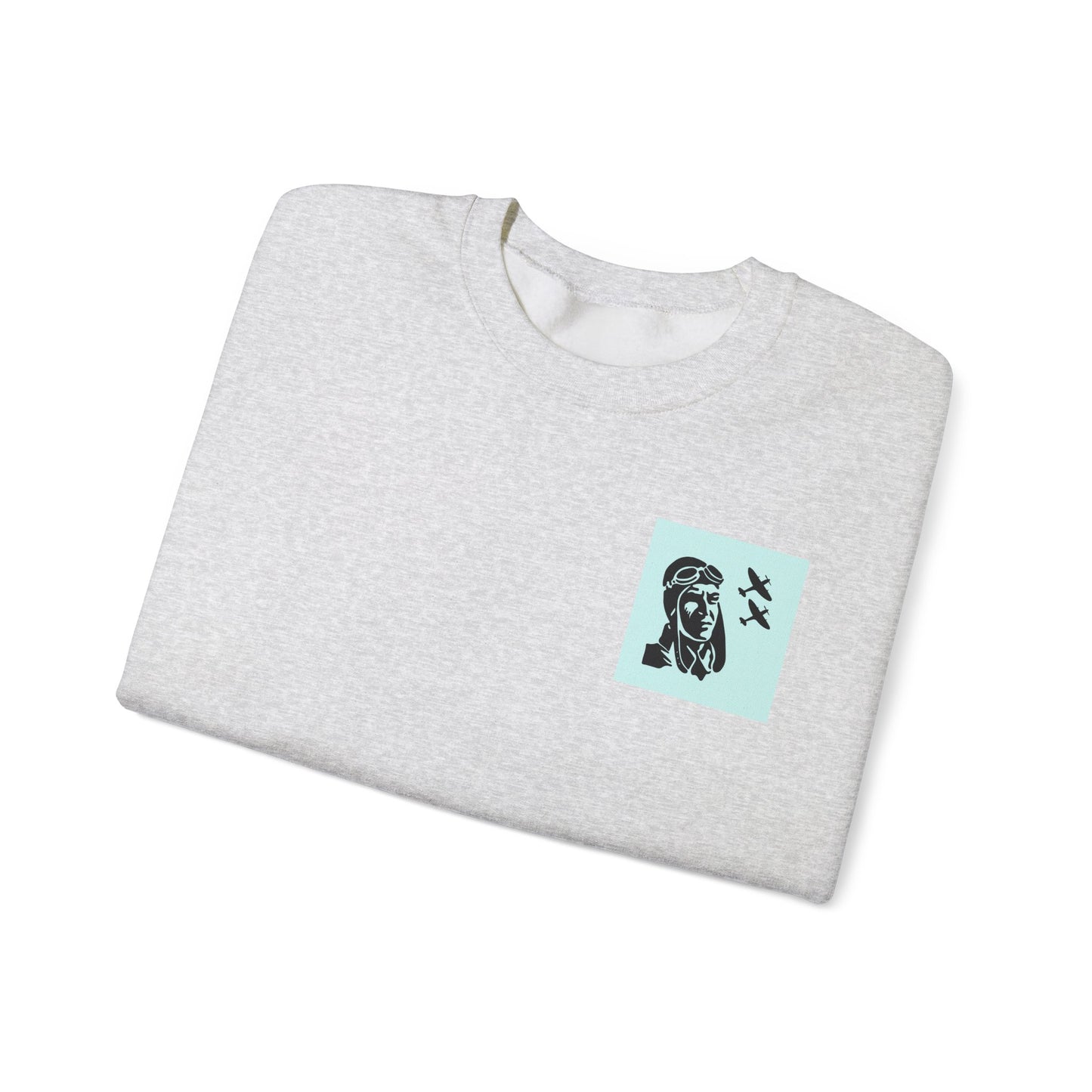 Vintage Aviator Crewneck Sweatshirt - Unisex Heavy Blend