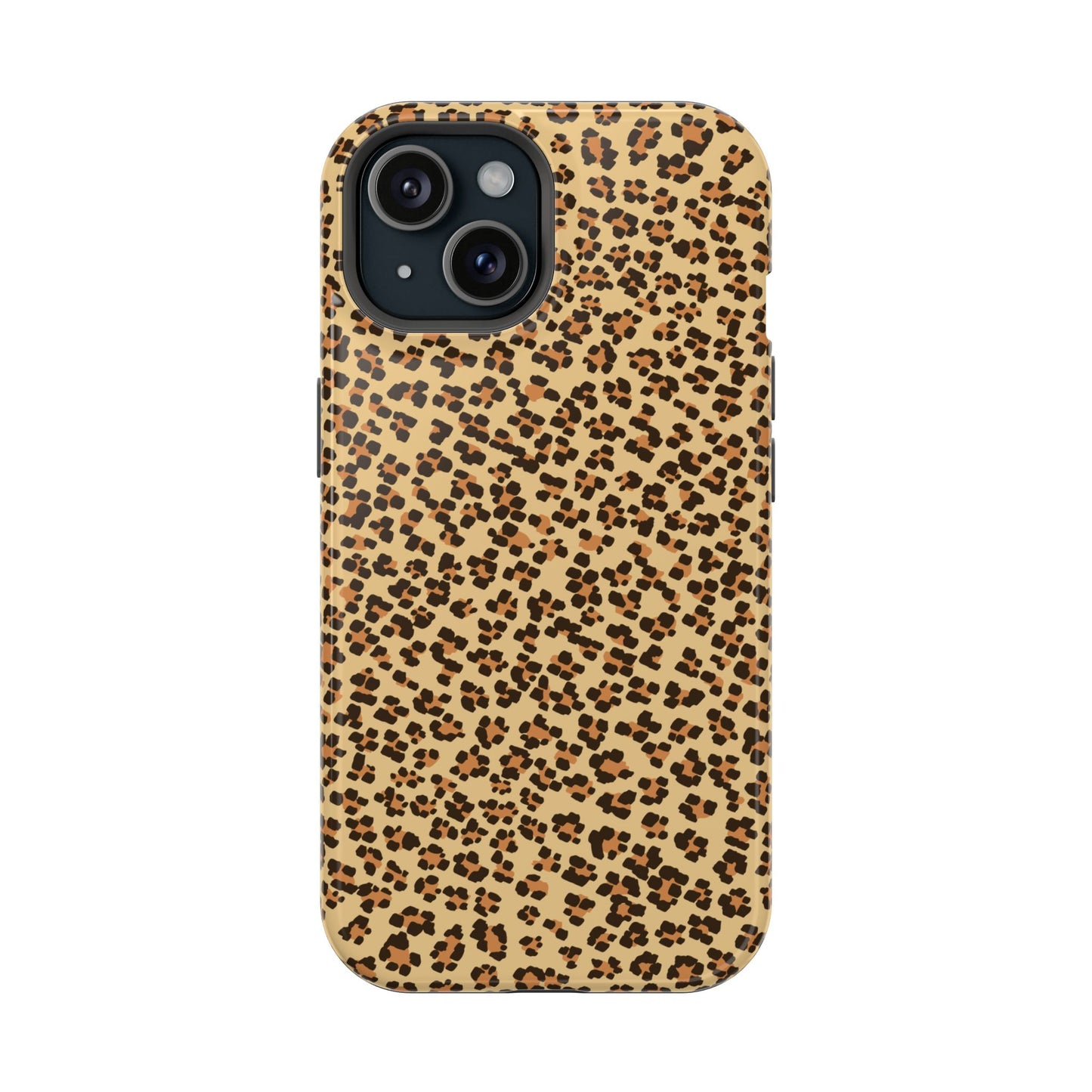 Leopard Print Magnetic Tough Case for iPhone – Bold Style, Rugged Protection  Make a fierce statement while keeping your iPhone safe with this stylish and durable magnetic tough case featuring a trendy leopard print design.