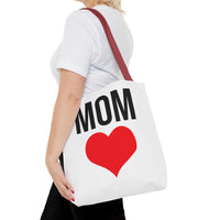 Mom Love Tote Bag | Perfect for Mother's Day, Birthday Gift, Grocery Shopping, Personalized Gift, Eco-Friendly