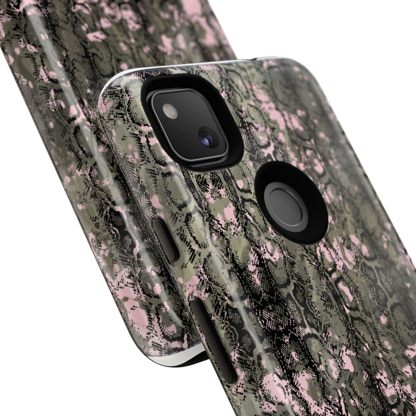 Camo Snake Pattern Phone Case – Rugged Protection Meets Bold Style  Turn heads while protecting your phone with this fierce camo snake pattern case—where urban edge meets outdoor grit.