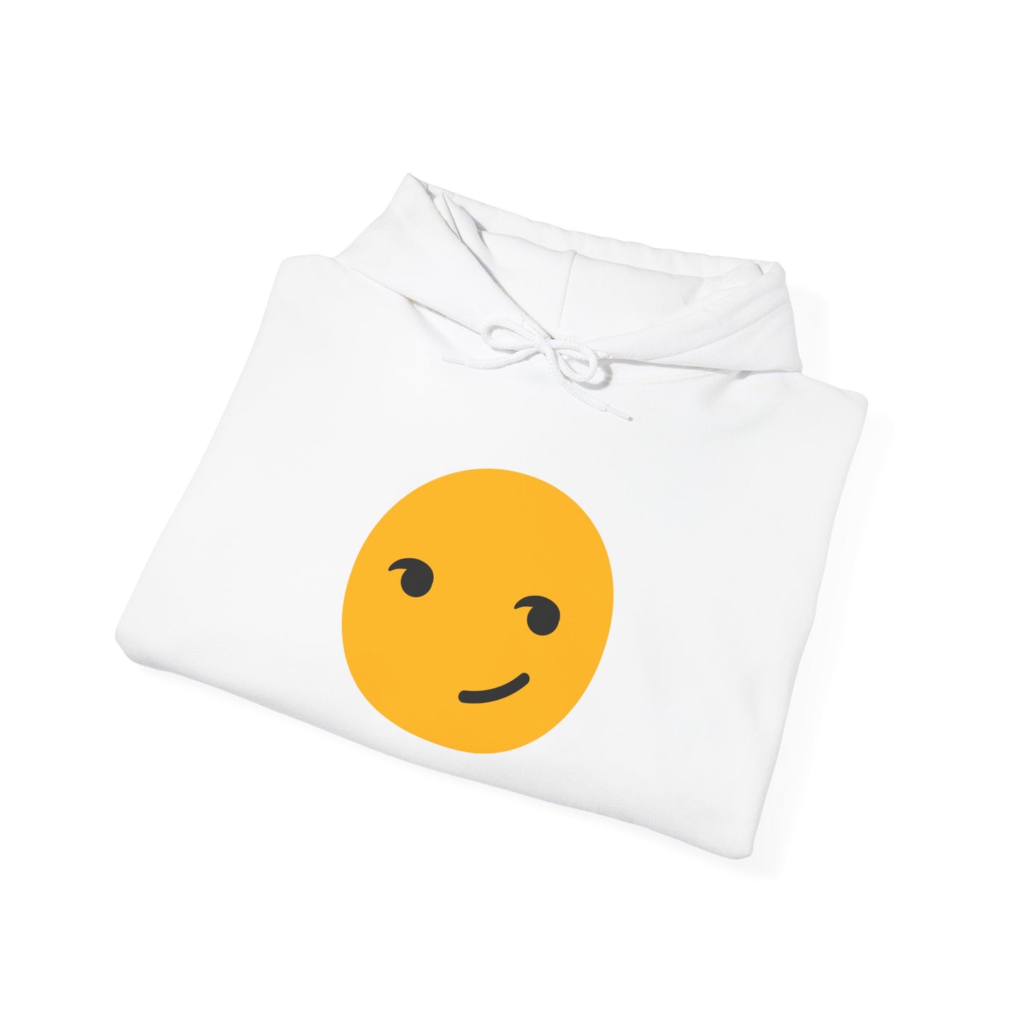 Smiley Face Unisex Heavy Blend Hooded Sweatshirt – Cozy & Playful Comfort for All Occasions