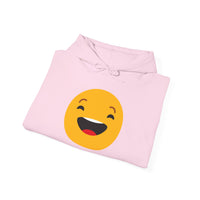 Funny Smile Emoji Hoodie - Unisex Heavy Blend™ Sweatshirt for Everyday Comfort
