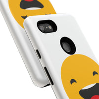 Happy Face Tough Phone Case - Durable Protection with Smile Design