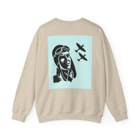 Vintage Aviator Crewneck Sweatshirt - Unisex Heavy Blend