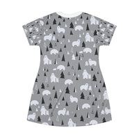 Cozy Polar Bear T-Shirt Dress for Everyday Adventures