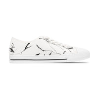 Chic Marble Print Women's Low Top Sneakers - Stylish Casual Footwear
