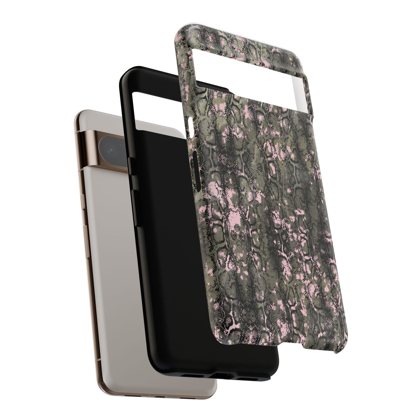 Camo Snake Pattern Phone Case – Rugged Protection Meets Bold Style  Turn heads while protecting your phone with this fierce camo snake pattern case—where urban edge meets outdoor grit.