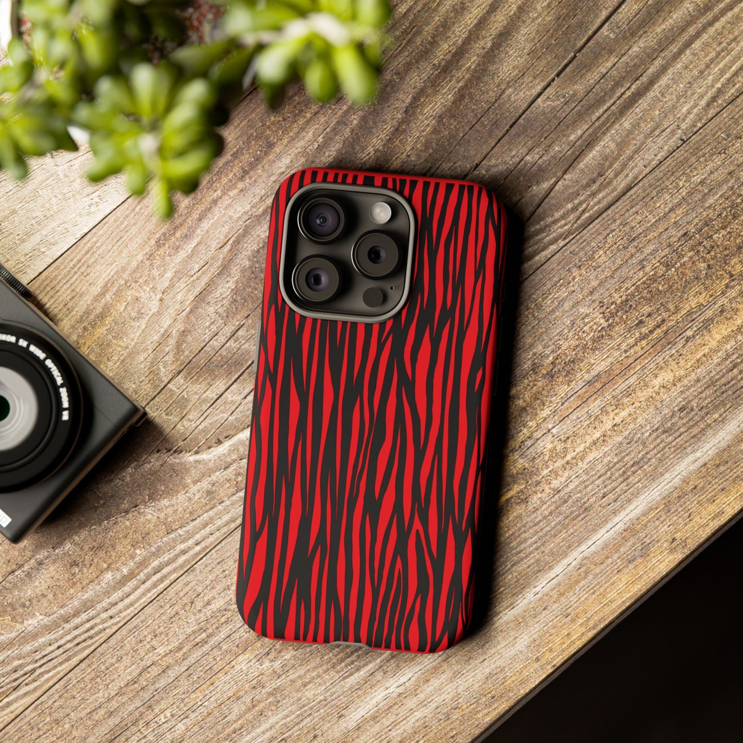 Bold Zebra Print Phone Case - Tough Protection for Trendsetters