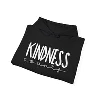 Motivational Hooded Sweatshirt - "Kindness" - Gifts for Fitness Enthusiasts, Cozy Casual Wear, Inspirational