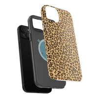 Leopard Print Magnetic Tough Case for iPhone – Bold Style, Rugged Protection  Make a fierce statement while keeping your iPhone safe with this stylish and durable magnetic tough case featuring a trendy leopard print design.