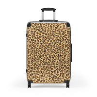 Stylish Leopard Print Carry-On Suitcase