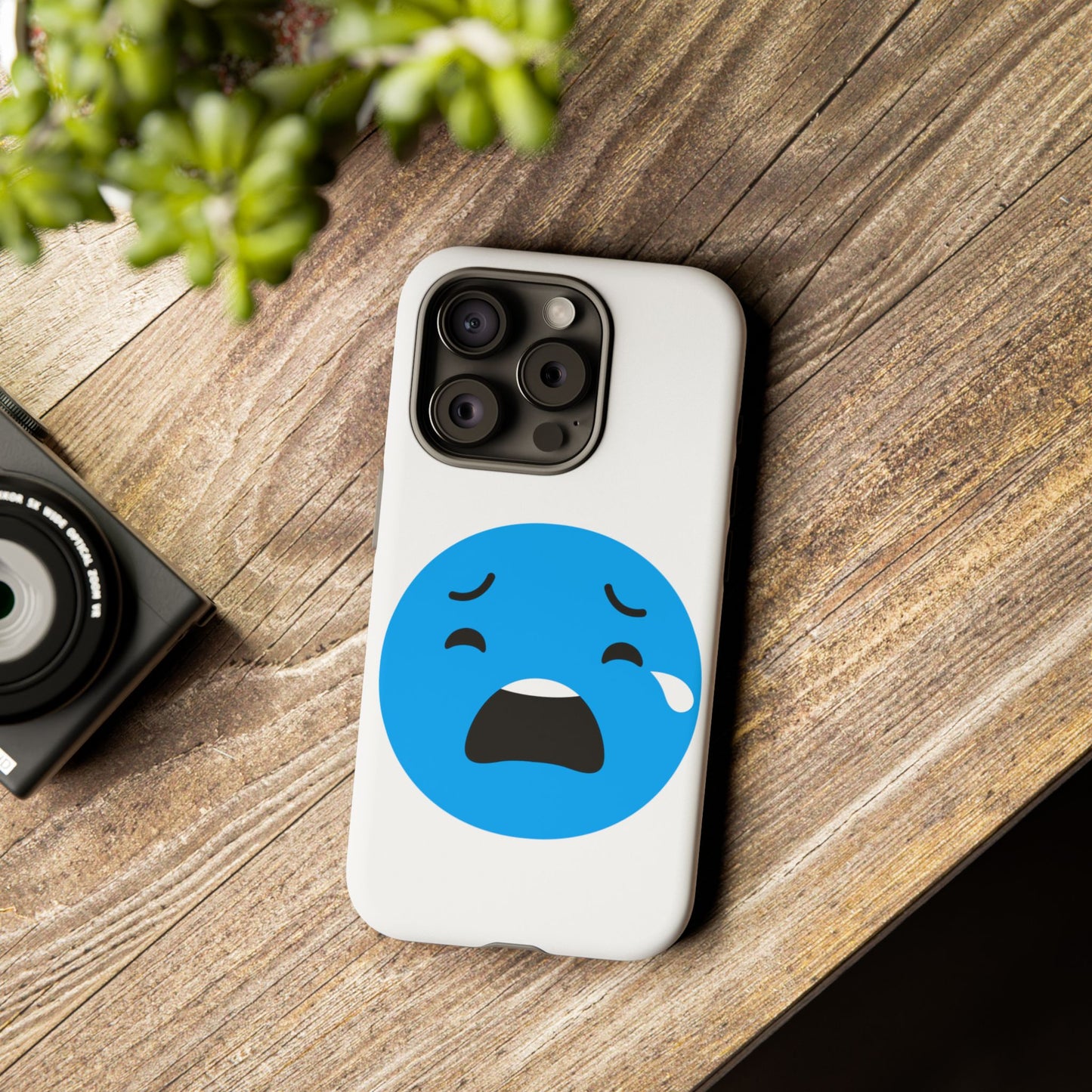 Funny Sad Face Phone Case - Tough and Stylish
