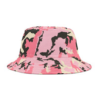 Trendy Pink Camo Bucket Hat for Outdoor Adventures