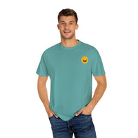 Smiley Face Unisex Garment-Dyed T-Shirt - Fun and Comfortable Casual Wear