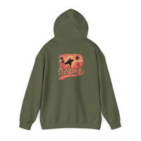 Surfing Vibes Hooded Sweatshirt, Beachwear, Gift for Surfers, Summer Fashion, Casual Wear, Coastal Style