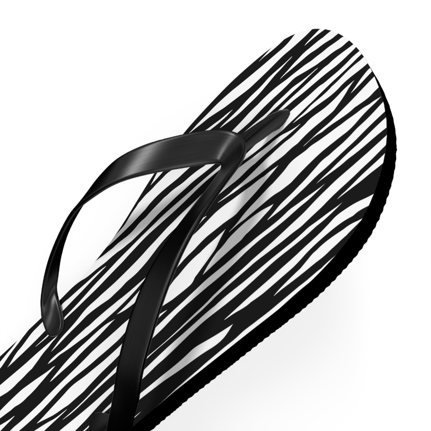Zebra Print Flip Flops - Stylish Summer Footwear