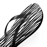 Zebra Print Flip Flops - Stylish Summer Footwear