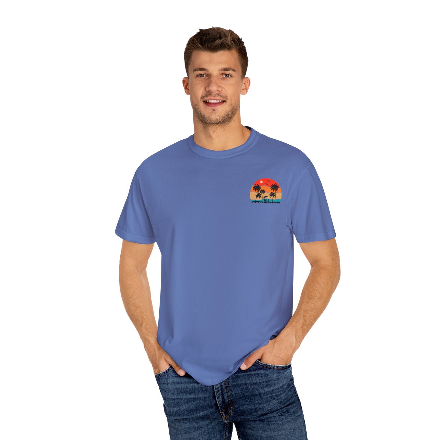 Sunset Vibe Unisex T-Shirt - Tropical Paradise Design