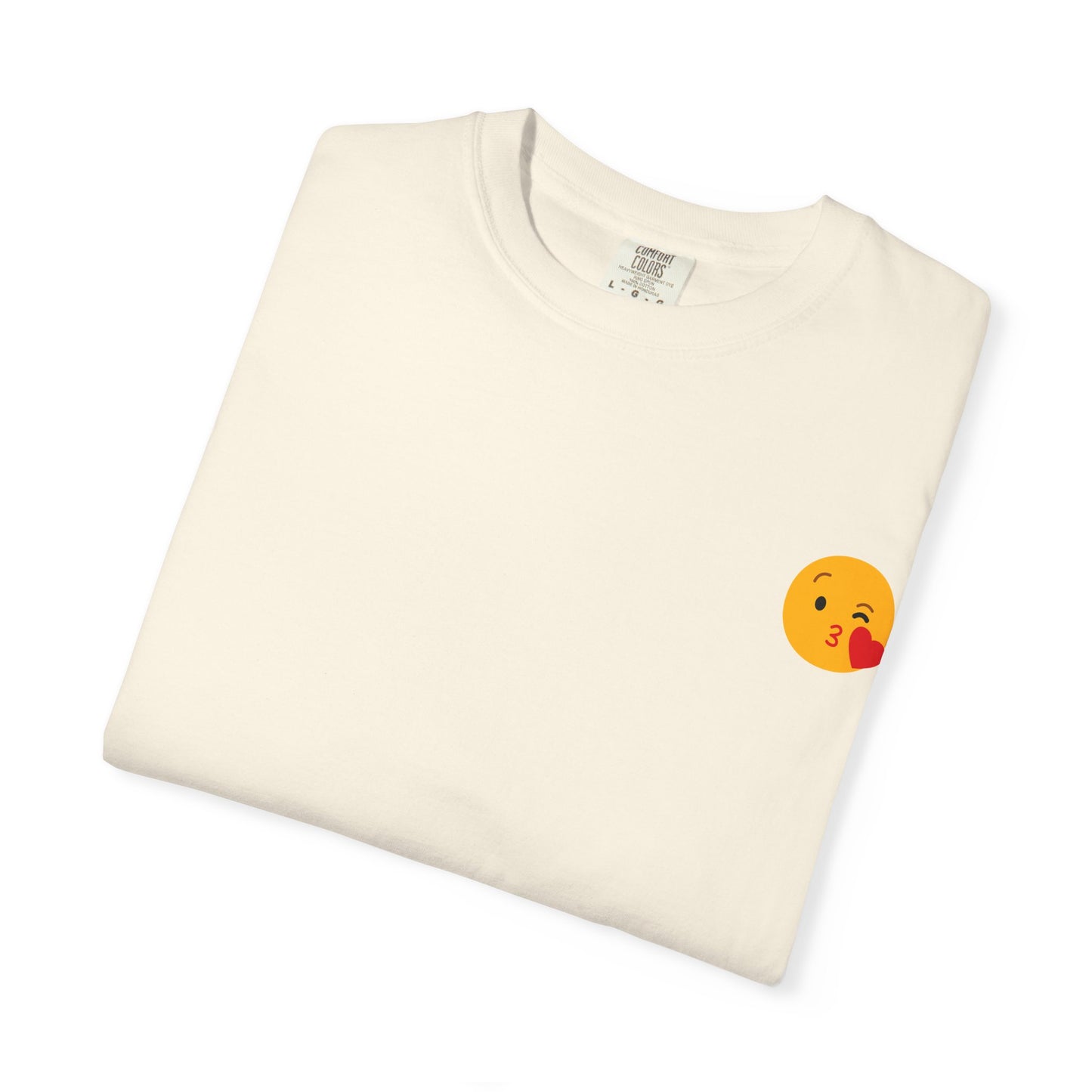 Unisex Emoji Love T-shirt - Playful Kiss & Wink Design