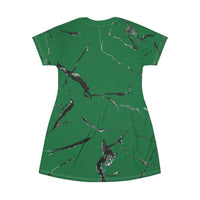 Chic Marble Print T-Shirt Dress | Relaxed Fit Casual Wear, Summer Dresses, Everyday Style, Eco-Friendly Fashion, Perfect for Parties