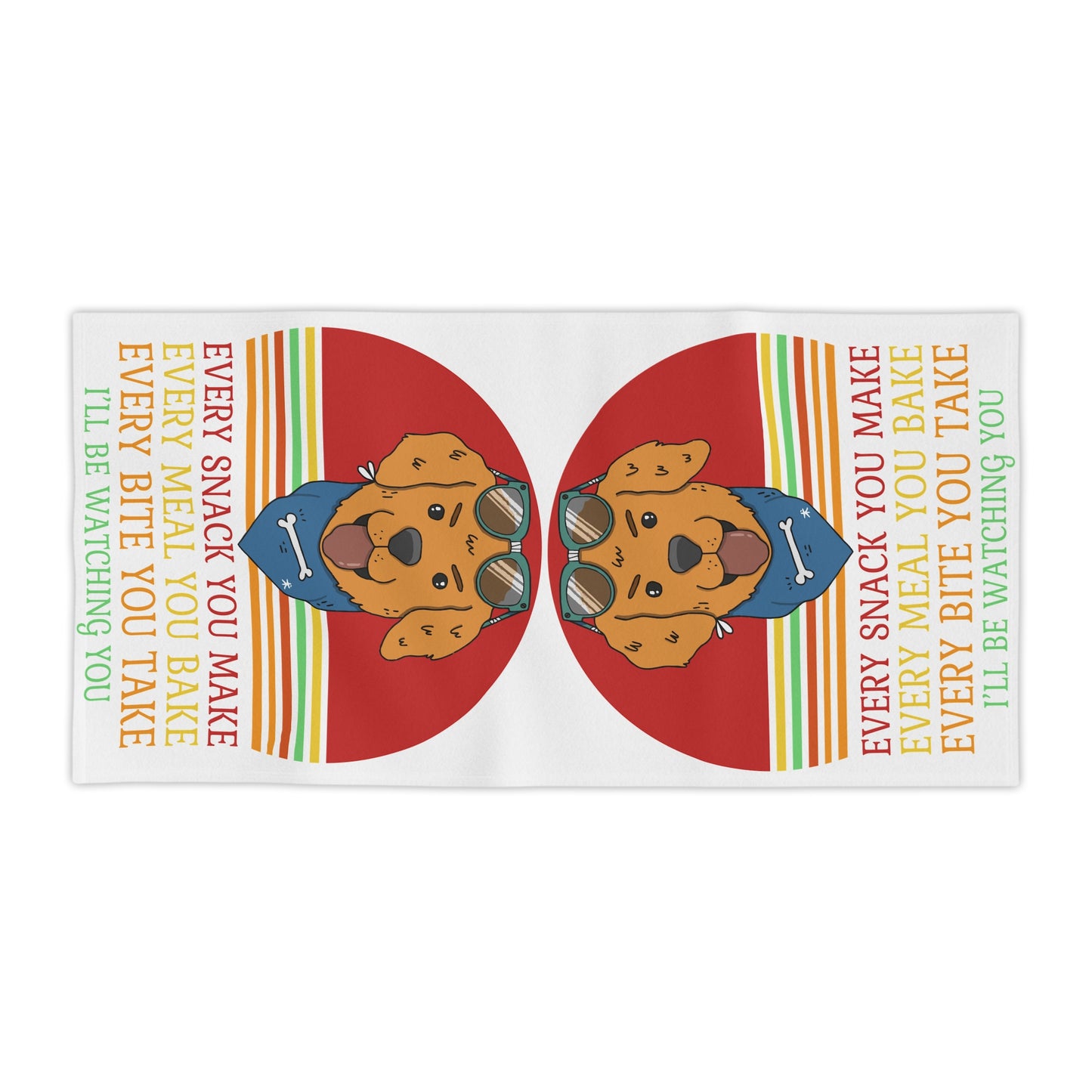 Fun Dog-Themed Beach Towel - Perfect for Pet Lovers and Summer Days