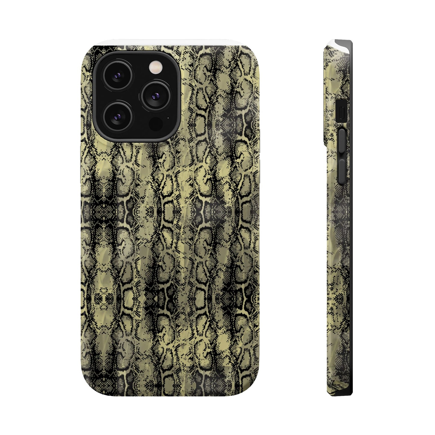 Stylish Snake Skin Magnetic Tough Case - Durable Protection for Your Phone