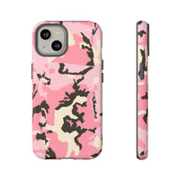 Stylish Tough Phone Case – Pink Camo Design for Bold Protection  Make a statement while keeping your phone safe with this eye-catching pink camouflage case that blends fashion with durability.
