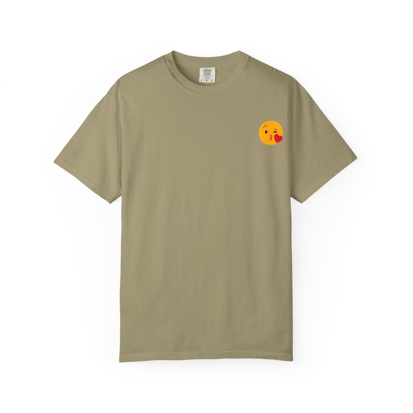Unisex Emoji Love T-shirt - Playful Kiss & Wink Design