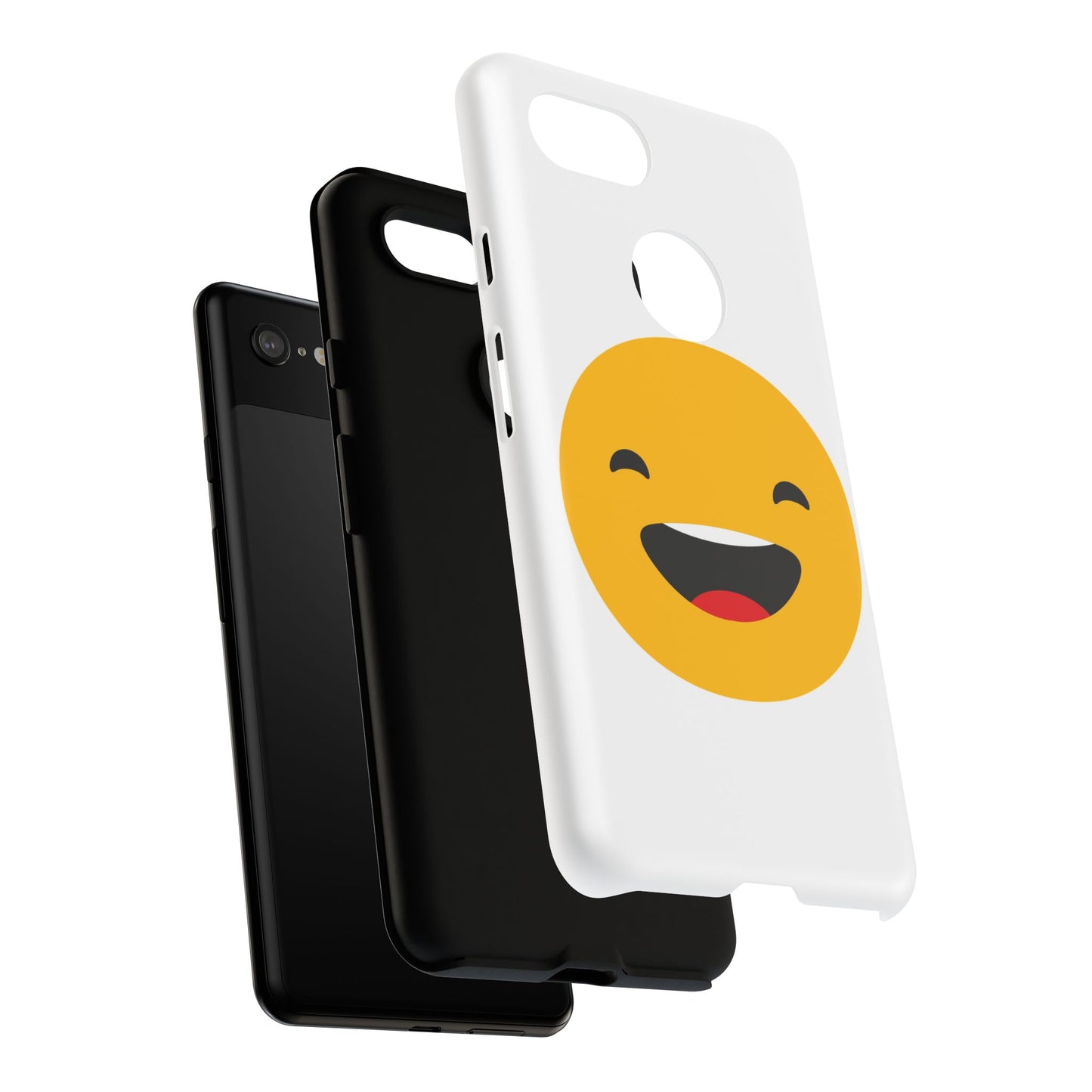 Happy Face Tough Phone Case - Durable Protection with Smile Design