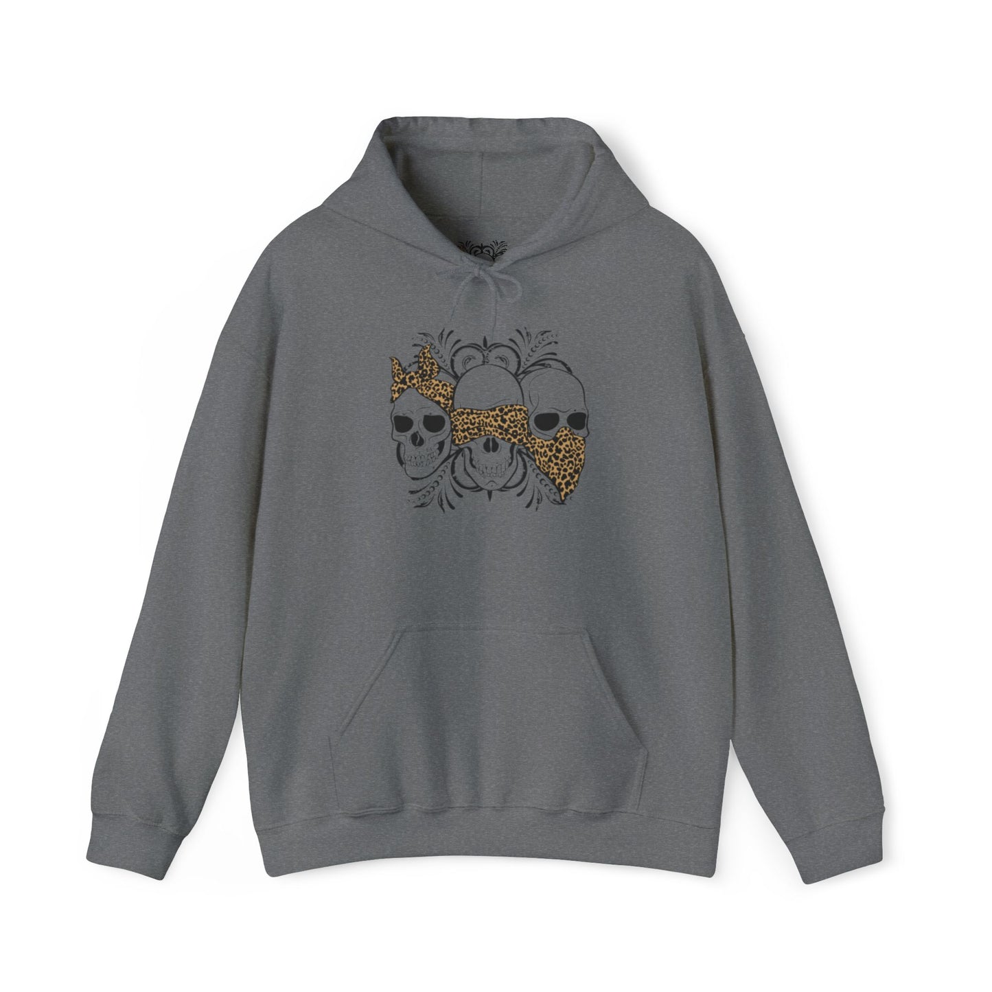 Skull Print Hoodie - Unisex Sweatshirt