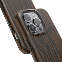 Stylish Magnetic Tough Phone Case - Bold Striped Design
