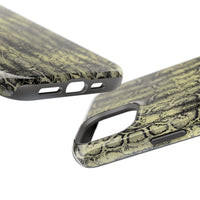 Stylish Snake Skin Magnetic Tough Case - Durable Protection for Your Phone