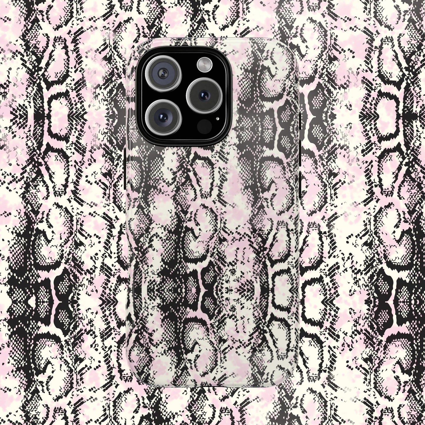 Stylish Snake Print Phone Case - Tough Protection for Trendsetters