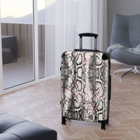 Stylish Python Print Suitcase – Trendy Travel Luggage for Adventure Seekers