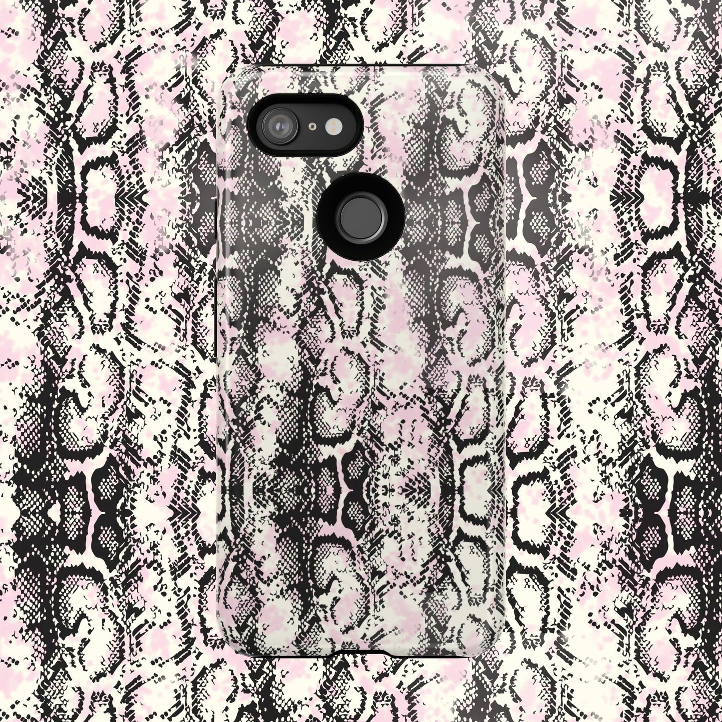 Stylish Snake Print Phone Case - Tough Protection for Trendsetters